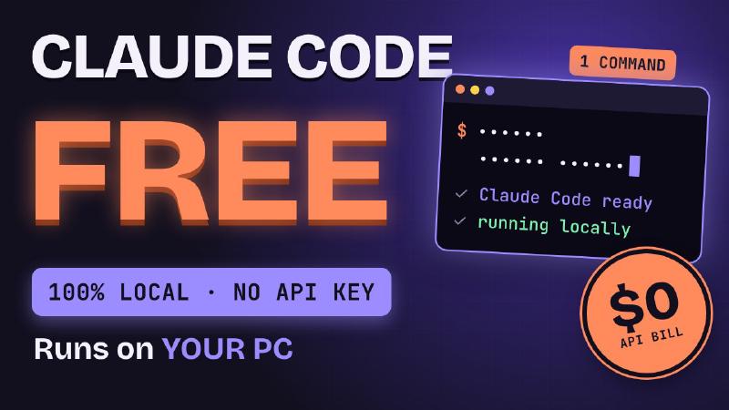 Featured image of post Claude Code For Free: Local Setup with Ollama + Qwen 3.8